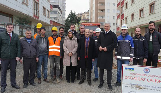 Trabzon'da o mahalle doğalgaza kavuşuyor