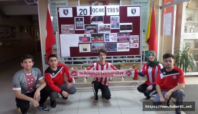 Gençler elim kazayı unutmadılar 