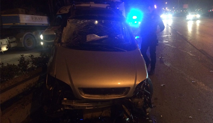 Trabzon'da trafik kazası: 1 Yaralı!