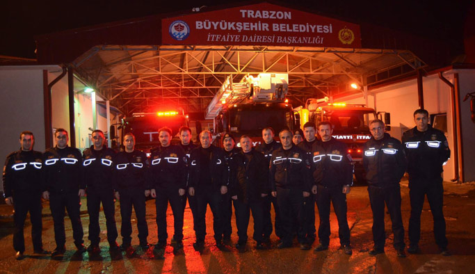 Trabzon'da sadece yangın söndürmüyorlar