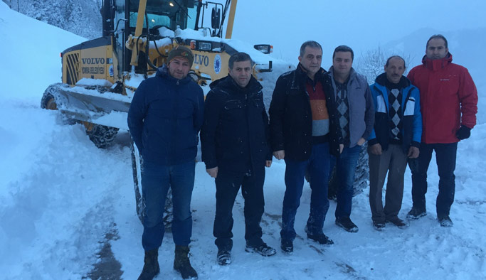 Trabzon’da karla mücadele!