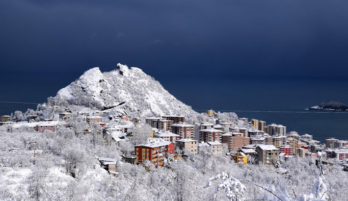 Giresun'da kar yağışı 449 köy yolunu ulaşıma kapattı