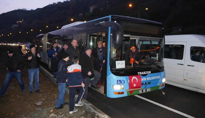 Trabzonspor taraftarı için Akyazı'ya Ring!