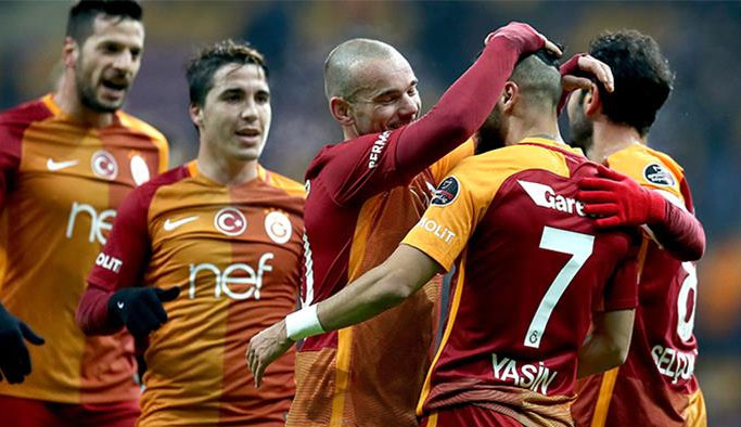 Galatasaray sahasında farklı kazandı