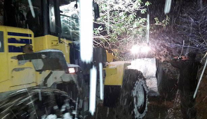 Of’ta heyelan bölgesine anında müdahale