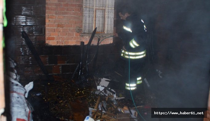 Soba külü yangın çıkardı