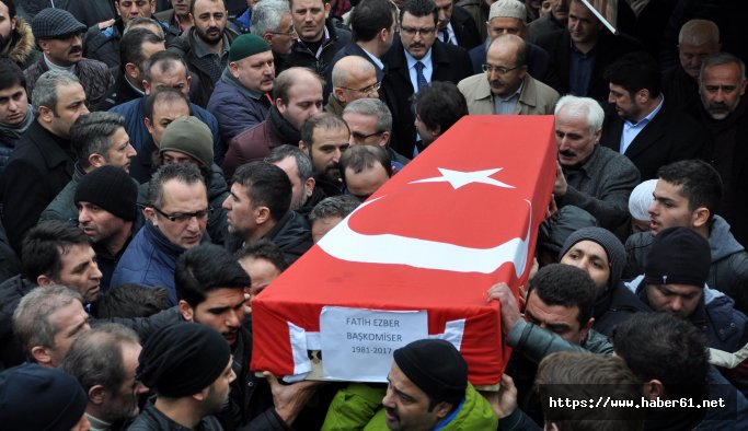 Trabzon'da intihar eden Başkomisere hüzünlü veda