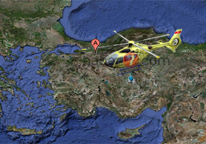 Düşen helikopter bulundu
