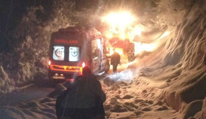 Trabzon'da karda 2 bin 139 hastaya ulaşıldı