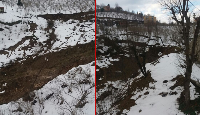 Arsin'deki heyelanda yeni sıkıntı