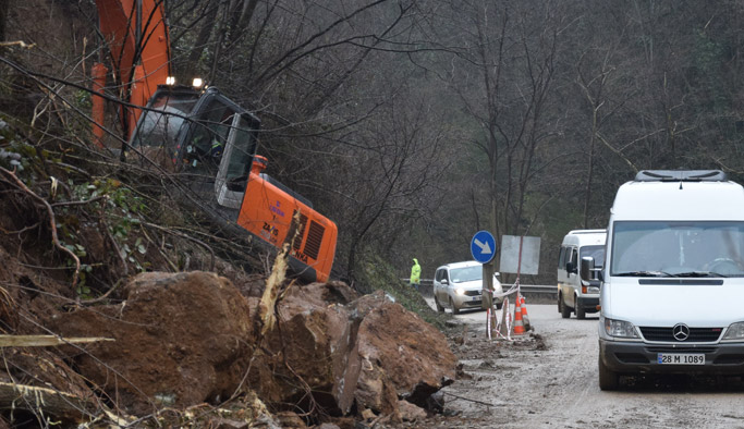Giresun'da heyelan