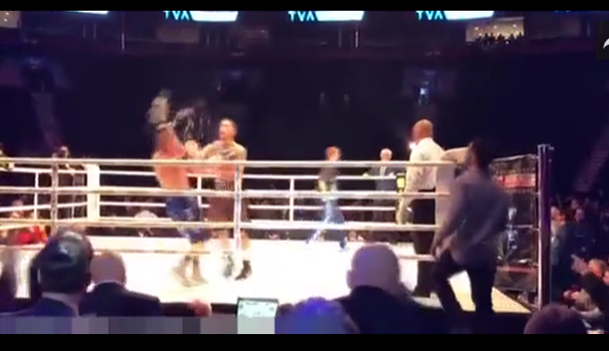 Boksörü seyirciler nakavt etti