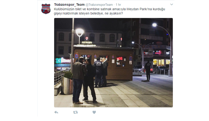 Trabzonspor taraftarından Büyükşehir'e büyük tepki