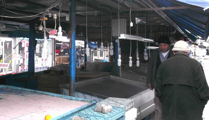 Trabzon'da soğuk balık fiyatlarını vurdu