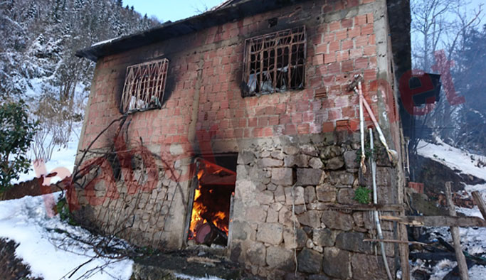 Trabzon’da Yangın: Kullanılamaz hale geldi