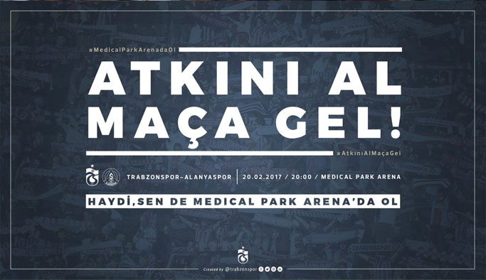 Trabzonspor'dan çağrı: "Bordo-Mavi şov başlayacak"