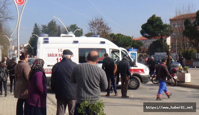 Yaşlı adama motosiklet çarptı