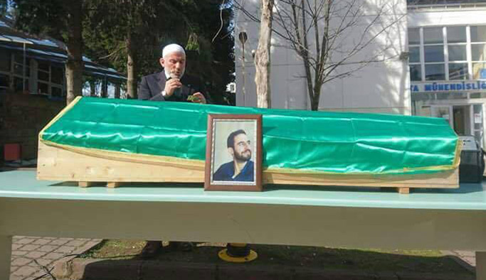 KTÜ Erol’u son yolcuğuna gözyaşlarıyla uğurladı