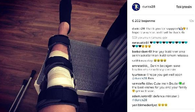 Durica'dan taraftarlara teşekkür