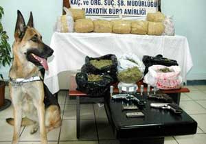 Tekerlek içinde 95 kilo eroin