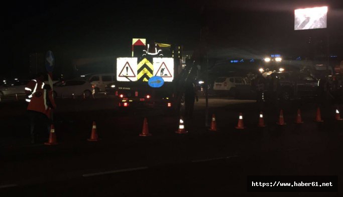 Kaşüstü Kavşağı trafiğe kapandı!