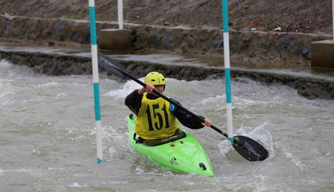 Slalom Kano Şampiyonası Rize’de başladı