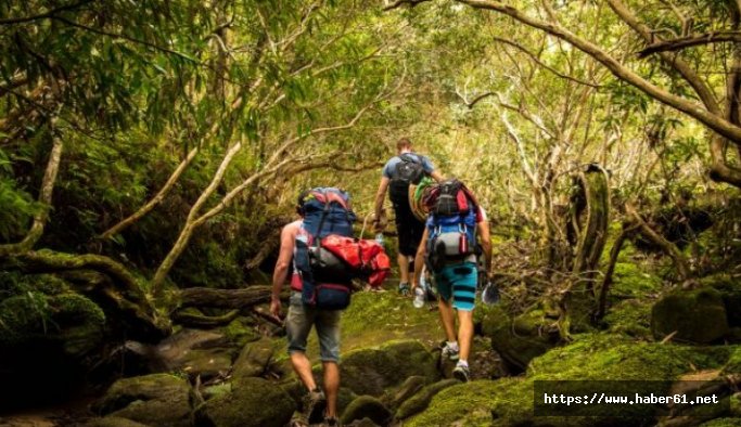 Giresun'da Üniversite öğrencilerinin doğa yürüyüşü