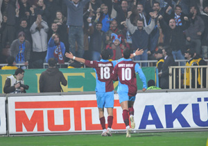 Trabzonspor 90'da sevindi