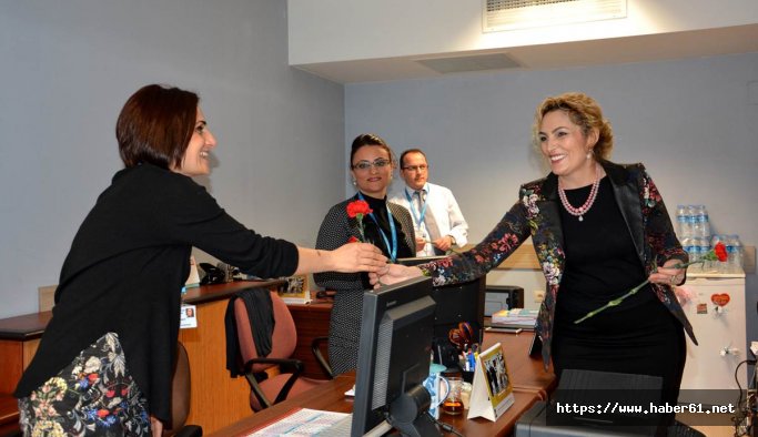 Sağlık emekçilerine Şengül Yavuz'dan ziyaret