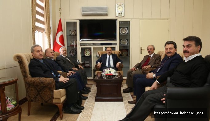 Suudi iş adamları Bayburt Valisini ziyaret etti