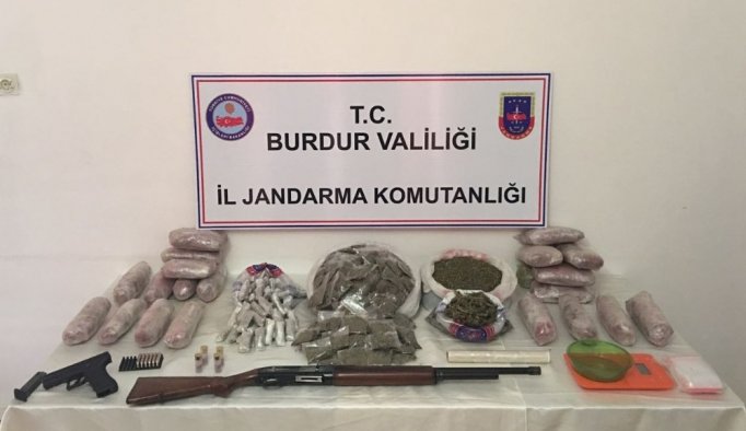 Burdur'da uyuşturucuya darbe