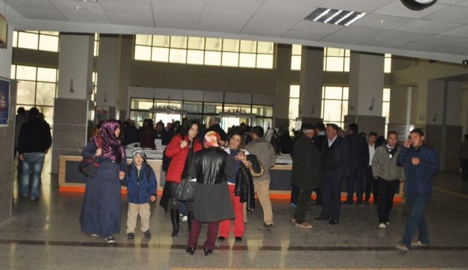 Afyon'da hastanede yangın paniği
