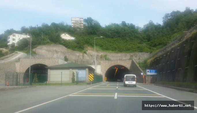 Trabzon Araklı tüneli yarın kapalı!