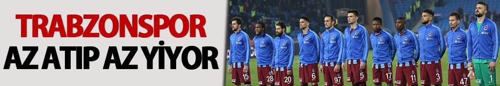 Trabzonspor az atıp az yiyor