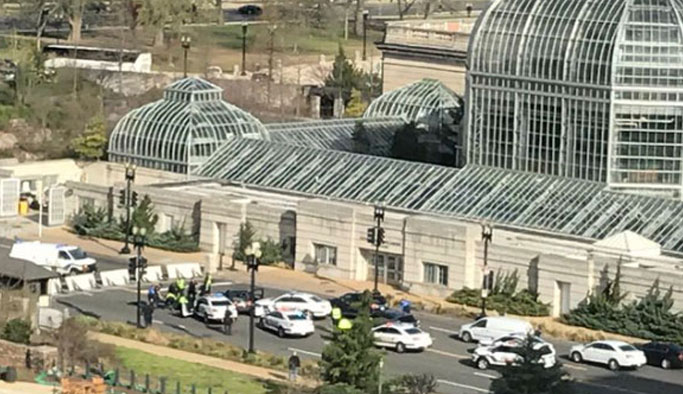 ABD Kongre binası yakınlarında hareketli dakikalar