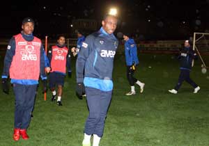 Trabzonspor yağmurda çalıştı