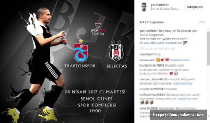 Beşiktaşlı futbolcudan Trabzonspor paylaşımı