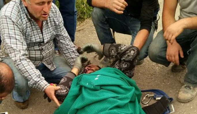 Trabzon'da TEDAŞ işçisi yere çakıldı!