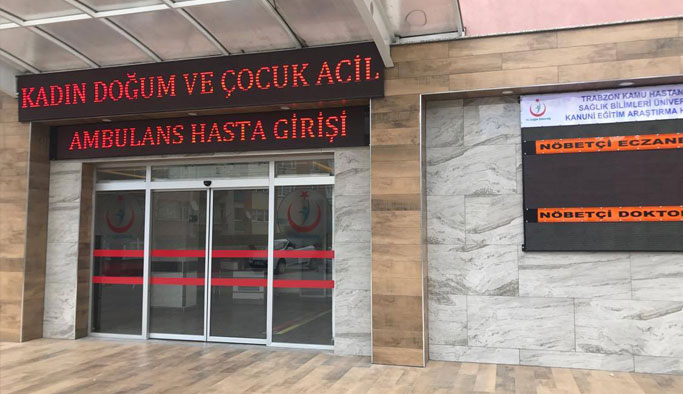 Trabzon'da doğum acil açıldı: İlk gün 200 hasta
