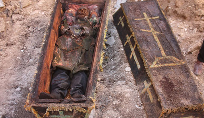 Temel kazısında bulunan Rus generalin torunu ortaya çıktı