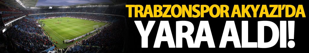 Trabzonspor, Arena'da yara aldı