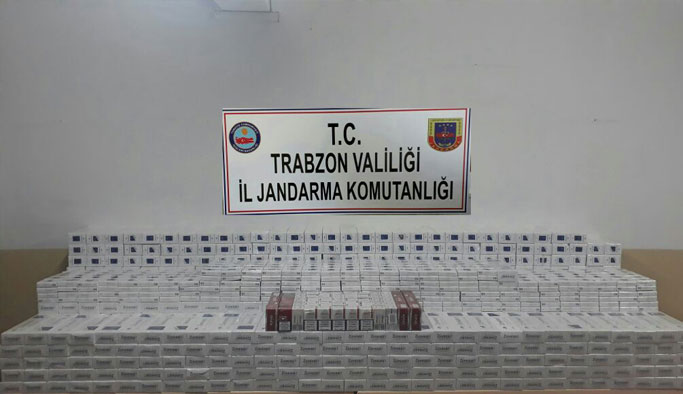 Trabzon’da Tırda 7 Bin 400 Paket Kaçak Sigara Ele Geçirildi