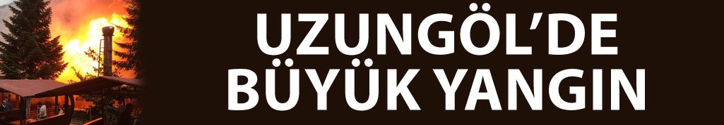 Uzungöl'de yangın meydana geldi