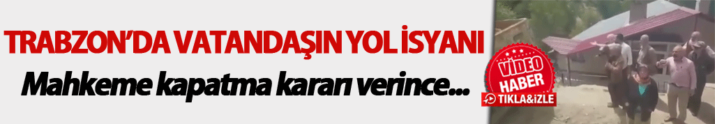 Trabzon’da vatandaşın yol isyanı