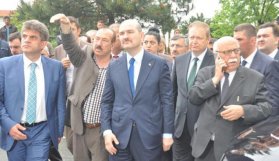 Soylu ve Avcı Trabzon'daki yangın bölgesinde