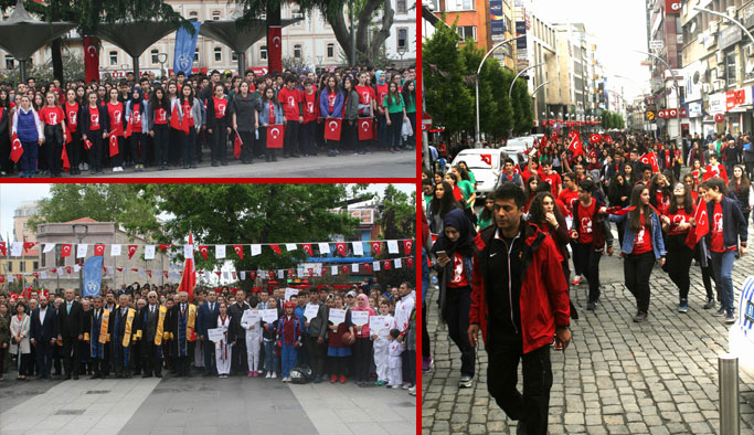Trabzon'da Gençlik Yürüyüşü coşkusu