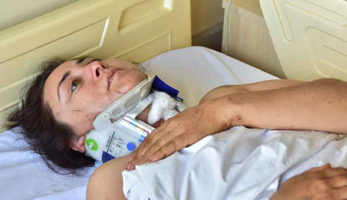 Midibüs faciasında yaralanan kadın konuştu: "Eyvah arabanın freni patladı"