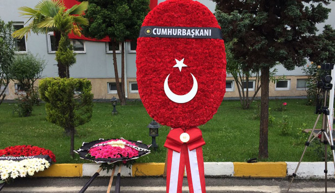 Trabzon'da şehit için tören yapıldı