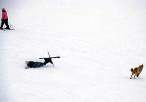 Kayakçının zor anları