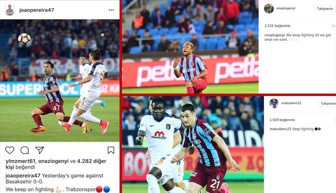 Trabzonsporlu 3 oyuncudan ortak mesaj: "Savaşmaya devam"